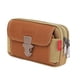 thumbnail image 1 of Jumpingount Bolso deportivo para teléfono móvil de gran capacidad para hombre, bolso de mano de cuero y artesanía exquisita riñoneras caqui+transversal, 1 of 6