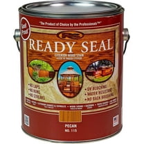 Ready Seal Stain & Sealer for Wood, Outdoor Deck and Fence - All-in-One Exterior Wood Stain and Waterproofing Sealant – Easy to Apply, No Back Brushing Needed, with UV Protection - 1 Gallon, Pecan