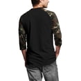 thumbnail image 2 of Hat and Beyond Men's 3/4 Sleeves Raglan Cotton Baseball Jersey T-Shirt, 2 of 6