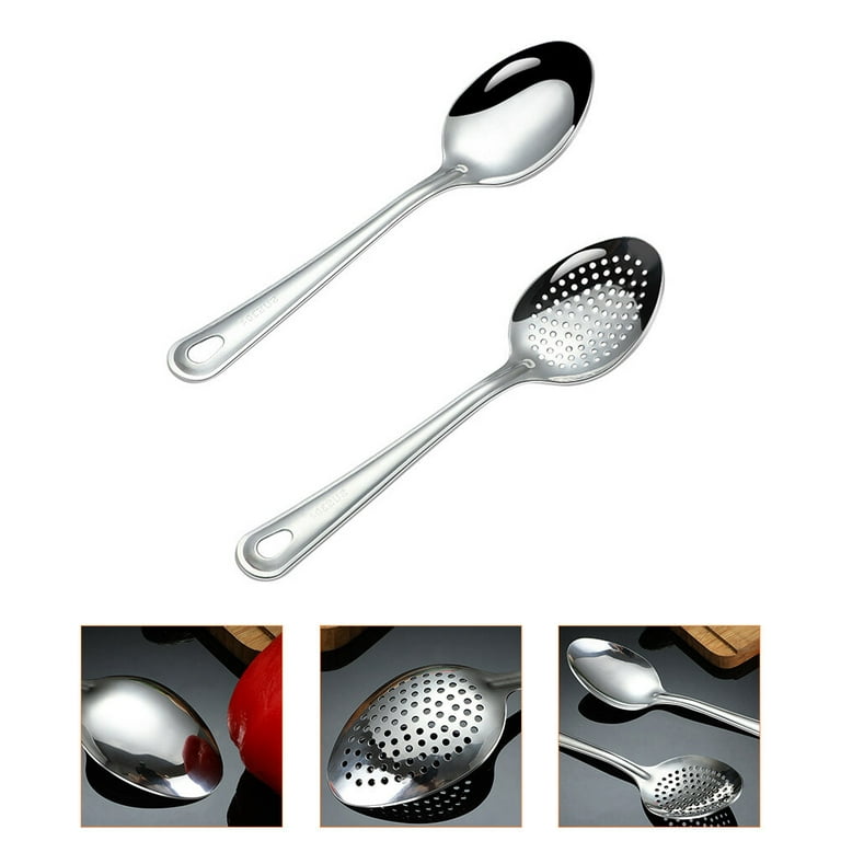 6 -Piece Stainless Steel Cooking Spoon Set