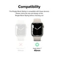 thumbnail image 2 of Ringke Bezel Styling Compatible with Apple Watch 9 / 8 / 7 45mm, Apple Watch SE / 6 / 5 / 4 44mm, Adhesive Frame Ring Cover Anti Scratch [Stainless Steel] Protection - Black (45-03), 2 of 9