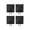 4pcs, variant on Fence Post Cap Black Plastic Pyramid Style for 4 x 4 inch Posts Weather Resistant Fade Proof 4 Pack