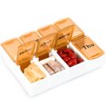 thumbnail image 2 of Caja de almacenamiento de pastillas, estuche a prueba de humedad para tableta con marcador, dispensador doméstico, contenedor de viaje portátil, suministros para el hogar Inevent HA010176-00, 2 of 7