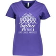 thumbnail image 3 of Inktastic Together, We Fight Lung Cancer Awareness Women's V-Neck T-Shirt, 3 of 5