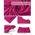 thumbnail image 5 of MINTREUS Lounge Sets for Women Knit Short Sleeve Tops and Long Pants Soft Comfy Pajamas Set Oversized 2 Piece Outfits S-4X, 5 of 8