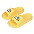 thumbnail image 2 of ITSAME Slippers for Girls, Quick-Dry Open Toe Comfy Anti-Slip Summer Bathroom Shower Slippers for Kids Yellow 12-12.5(Little Kids), 2 of 7