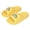 Yellow, variant on hzomhy Unisex Childrens Home Slippers Reversible Thickened Soft Nonslip Washable Quick Drying Plush Breathable Lightweight Comfortable Indoor
