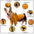 thumbnail image 3 of Dog Raincoat, Dog Rain Jacket With Hood And Harness, Waterproof With Reflective Strips, Dog Rain Jacket, For Small And Medium Dogs, 3 of 5
