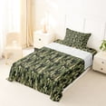 thumbnail image 5 of Erosebridal Green Camouflage Twin Sheet Sets,Kids Teen Camo Bedding For Adults 3-Piece, 5 of 6
