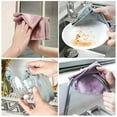 thumbnail image 4 of Miayilima 100% Microfiber Dishcloths, Ultra Soft Absorbent Quick Drying Dish Towels, 12x12 Inches, 3-Pack,Multi-colour A, 4 of 9