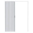 thumbnail image 3 of Trayknick Porte Accordéon, Porte Pliante en PVC 48x80 Po pour l'Intérieur, Porte Accordéon Simple pour Garde-Robe, Comprend Loquet, Poignée, Quincaillerie de Montage, Style C, 3 of 13