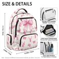 thumbnail image 7 of Aplkyhs Pink Bow Deer Backpack for Age 9-18 17 Inch Large Capacity School Bag Lightweight Durable Bookbag for Students Travel, 7 of 7