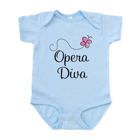 CafePress - Cute Opera Diva Infant Bodysuit - Baby Light Bodysuit, Size Newborn - 24 Months