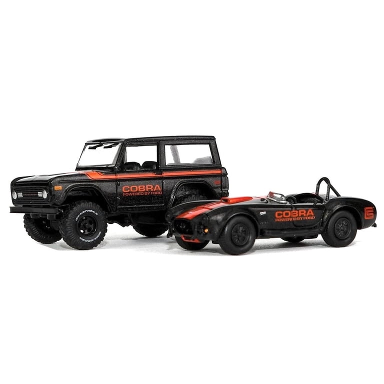 M2マシーン 1976 フォード・ブロンコ M2 Machines 1976 Ford Bronco & 1965 Shelby 427 Cobra Auto Hauler
