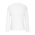 thumbnail image 3 of Timegard Womens Tops Drop Shoulder Lace Long Sleeve Shirts Fall Casual Tunic Tops Blouse Solid Color, 3 of 3