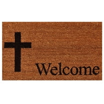 Calloway Mills 121752448 Cross Welcome Doormat 24" x 48"
