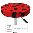 thumbnail image 2 of Uemuo Ladybug Pattern Pattern Round Bar Stool Seat Covers Washable Stool Cushion Slipcover Elastic Bar Chair Covers-, 2 of 7