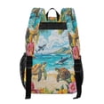 thumbnail image 2 of Iauyy Clear Backpack Heavy Duty PVC Transparent Backpack for College Workplace, Beach Turtle, 2 of 8