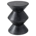 thumbnail image 1 of Sunpan Union 16" Table Ronde Moderne en Béton Scellée en Noir, 1 of 1