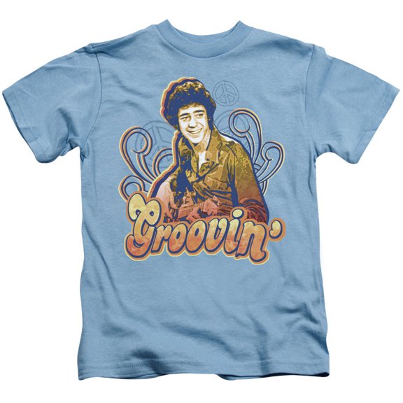 Brady Bunch Groovin Youth 18/1 T-Shirt Carolina Blue
