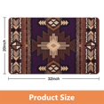 thumbnail image 2 of 20x32 Boho Bathroom Rugs - Non-Slip, Soft Absorbent Aztec Bath Mat - Perfect Long Runner for Bathroom, Shower, Kitchen, Entryway, Western Design, 2 of 5