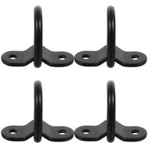KAKOWELY 4Pcs D Rings for Trailers Flush Mount Heavy Duty Iron Lashing Rings for Truck Accessories