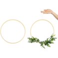 thumbnail image 2 of Wreath Rings,24 Pack 6 Sizes Wooden Bamboo Floral Hoop Wreath Macrame Craft Hoop Rings for DIY Dream Catcher, 2 of 5