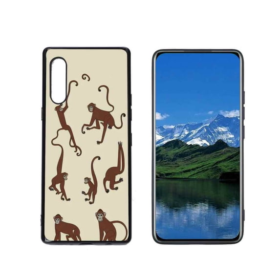 Animal-Monkey-77 Phone Case, Degined for LG Velvet 4G Case Men Women, Flexible Silicone Shockproof Case for LG Velvet 4G