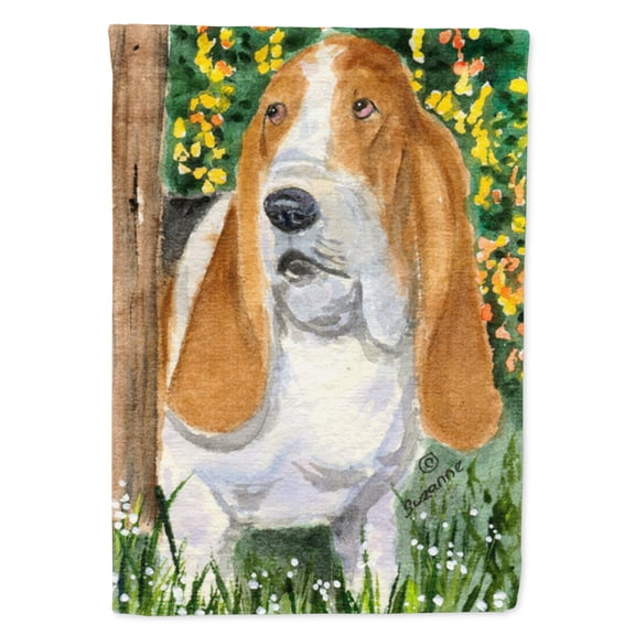 Caroline's Treasures SS8964-FLAG-PARENT Basset Hound Flag, , multicolor