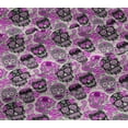 thumbnail image 4 of oneOone Cotton Jersey Fuschia Pink Fabric Floral & Skull Fabric For Sewing Printed Craft Fabric By The Yard 58 Inch Wide, 4 of 4