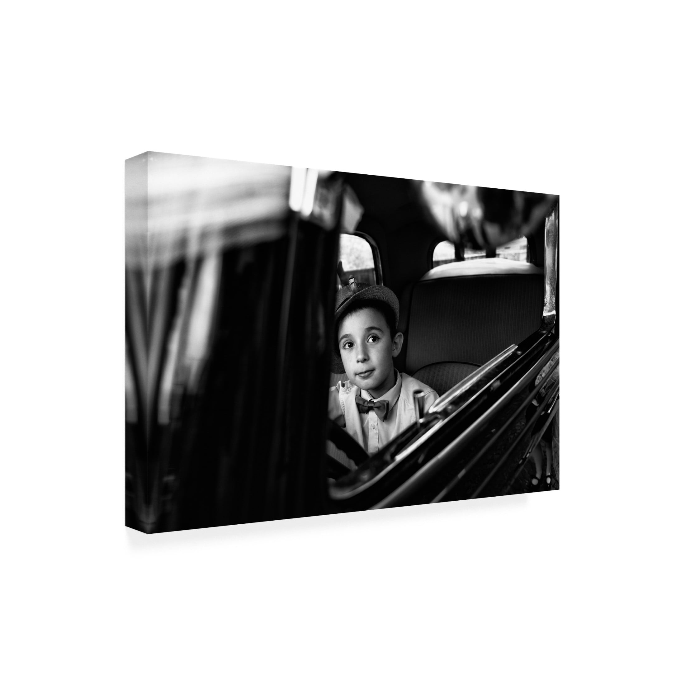 Canvas Wall Art - Riccardo Lucidi 'Childhood' Wall Art for Living Room, Bedroom, or Office D?cor by Trademark Fine Art - 32 x 22 Inches