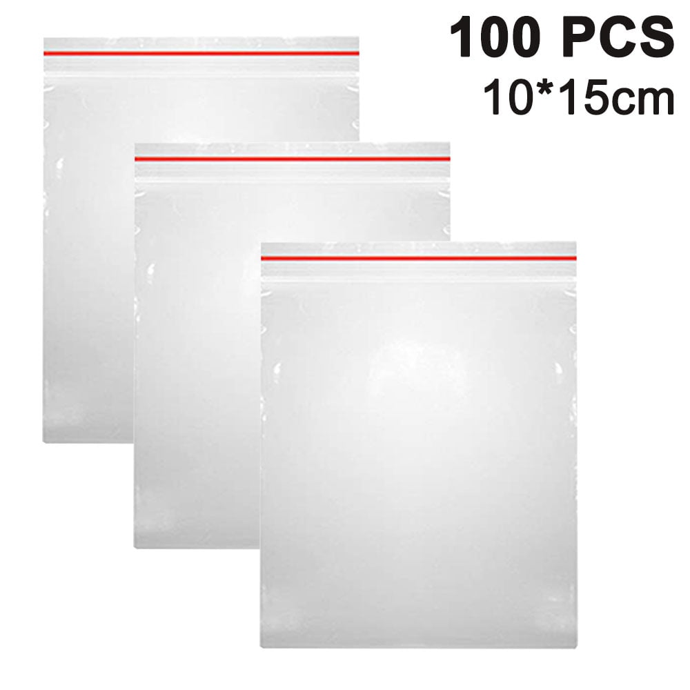 Download 100 Pcs Thick Clear Ziplock Plastic Poly Bags Durable Reclosable Zip Lock Seal Packing Clothing T Shirt Shoes Toys Zipper Bags Walmart Com Walmart Com