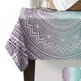 thumbnail image 4 of Purple Turquoise Mandala Geometric Gradient Table Cloth Waterproof Oilproof Dining Table Cover Kitchen Home Decor Tablecloth, 4 of 7