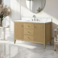 thumbnail image 2 of Vanity Art 48" Double Door Bathroom Vanity with Sink, Freestanding Storage Cabinet with Engineered Marble Top, Flip Down Tray, Drawer, and Shelf, 2 of 8