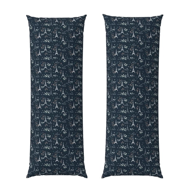Balery Romantic Eiffel Tower Funda Protectora para Almohada Corporal de Algodón Hipoalergénico con Cierre(55 x 21 pulgadas), Almohadas No Incluidas