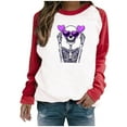 thumbnail image 2 of Wensltd Halloween Sweatshirts Women Fall Long Sleeve Crewneck Loose fit Pullover Tops, 2 of 7