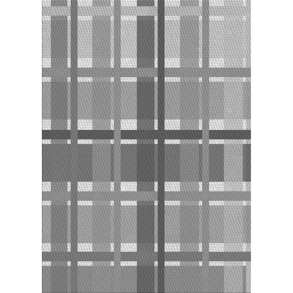 Ahgly Company Machine Washable Indoor Rectangle Transitional Smokey Gray Area Rugs, 7' x 10'