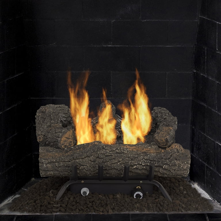 Pleasant Hearth VFL2-SO18DT 18 Southern Oak Vent Free Gas Log Set 30,000  BTU's - Walmart.com