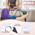 thumbnail image 3 of Drawstring Backpack Bags, 2 Pack Sports Cinch Sack for Gym Yoga Travel Swimming Beach White, 3 of 6