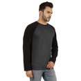 thumbnail image 2 of Inkmeso Men's Regular Fit Round Neck Shirt Solid Raglan Long Sleeve T-Shirts, 2 of 7