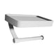 thumbnail image 2 of Portarrollos de papel higiénico, soporte para teléfono, estante para inodoro, accesorios de baño de aluminio Blanco, 2 of 9