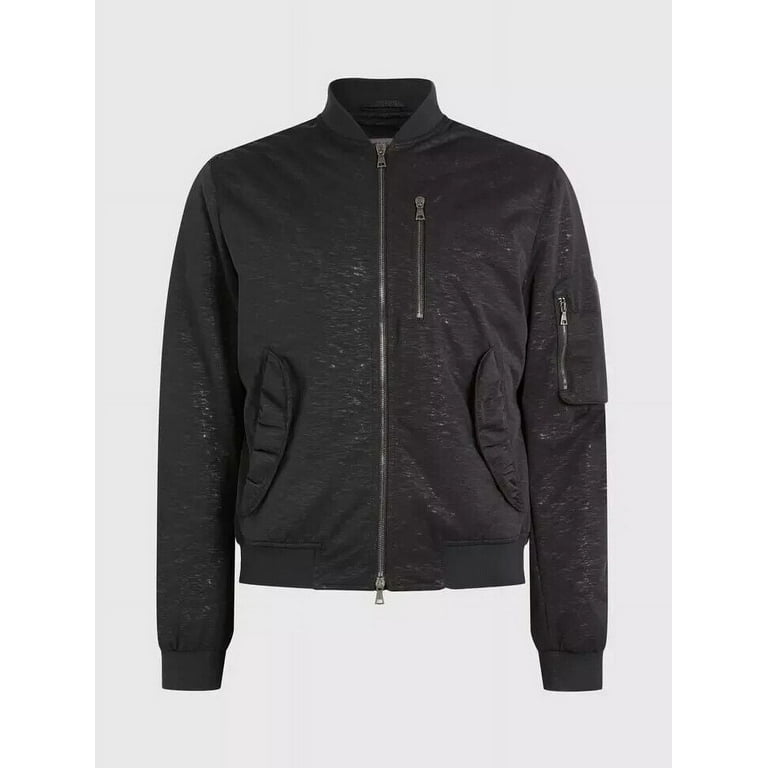 John Varvatos Men's Sutter Flight Jacket in Black-EU 44 US John Varvatos Men's Sutter Flight Jacket in Black-EU 44 US