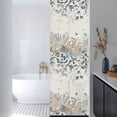 thumbnail image 3 of Blue Beige Coastal Window Privacy Film, Beach Starfish Summer Eucalyptus Rustic Static Cling UV Sun Blocking Heat Control Window Tint Day and Night, Non-Adhesive One Way Privacy Cover 17.7''x78.7'', 3 of 7
