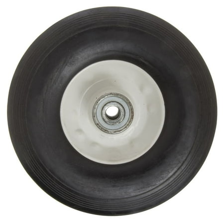 HUBERT Black Rubber Hand Truck Replacement Wheel - 8"Dia