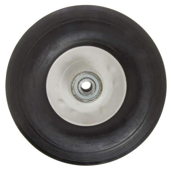 HUBERT Black Rubber Hand Truck Replacement Wheel - 8"Dia