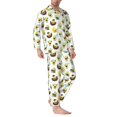 thumbnail image 2 of Balery Funny Avocado In Mexican Clothes Pijama para Hombre de Dos Piezas con Manga Larga, Conjunto de Dormir y Descanso Suave con Bolsillos-Medium, 2 of 7