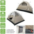thumbnail image 3 of 4-Person Tent, Water Resistant Dome Tent for Camping With Removable Rain Fly And Carry Bag, Rebel Bay 4 Person Tent By Wakeman Outdoors, 3 of 7