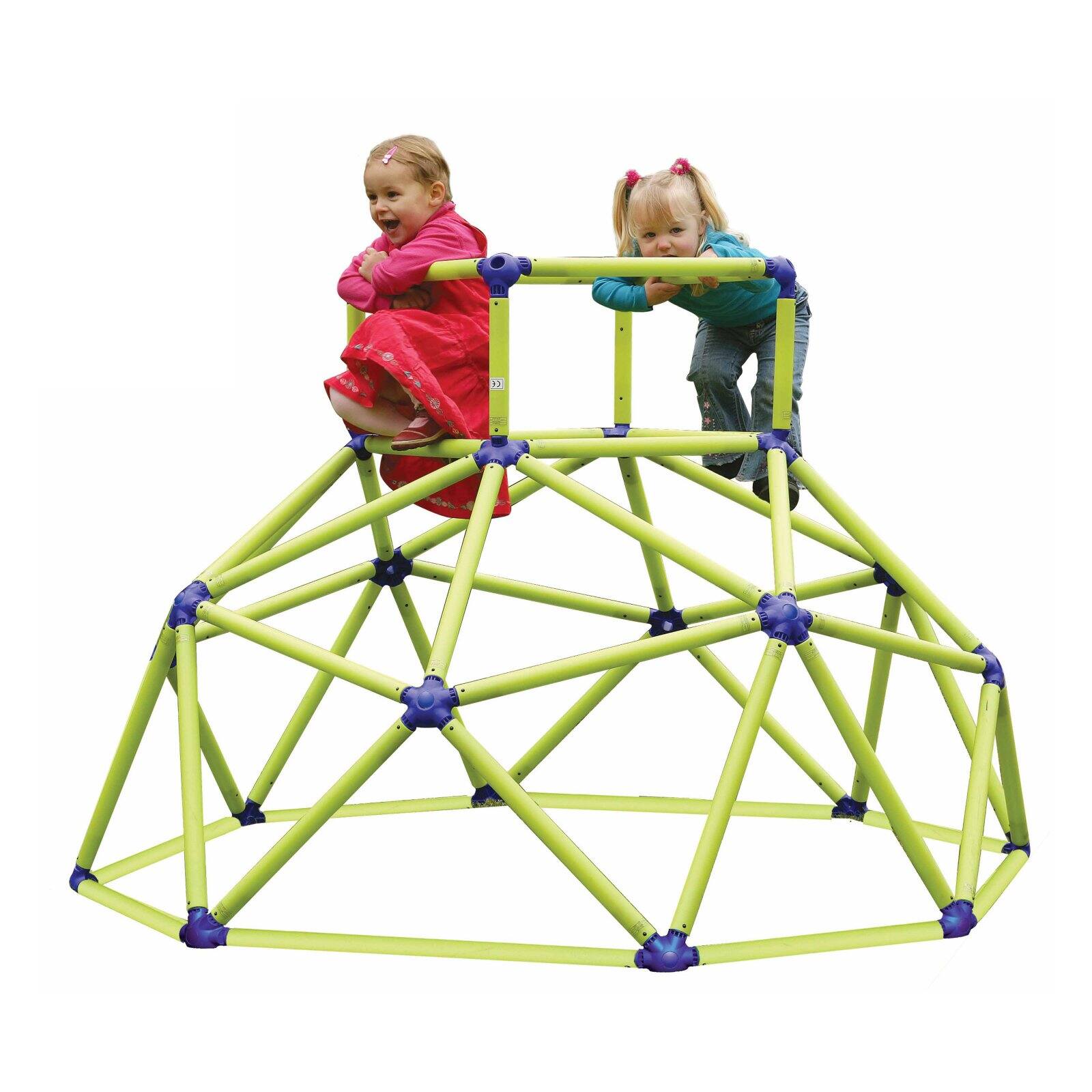 Eezy Peezy Monkey Bars Climbing Tower - Active Outdoor Fun for Kids Ages 3 to 8 Years Old, Green/Blue - image 2 of 3