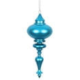 thumbnail image 1 of Vickerman N175012D Ornement Final Mat Turquoise de 8,7 x 3,5 Po - 3 par Sac, 1 of 2