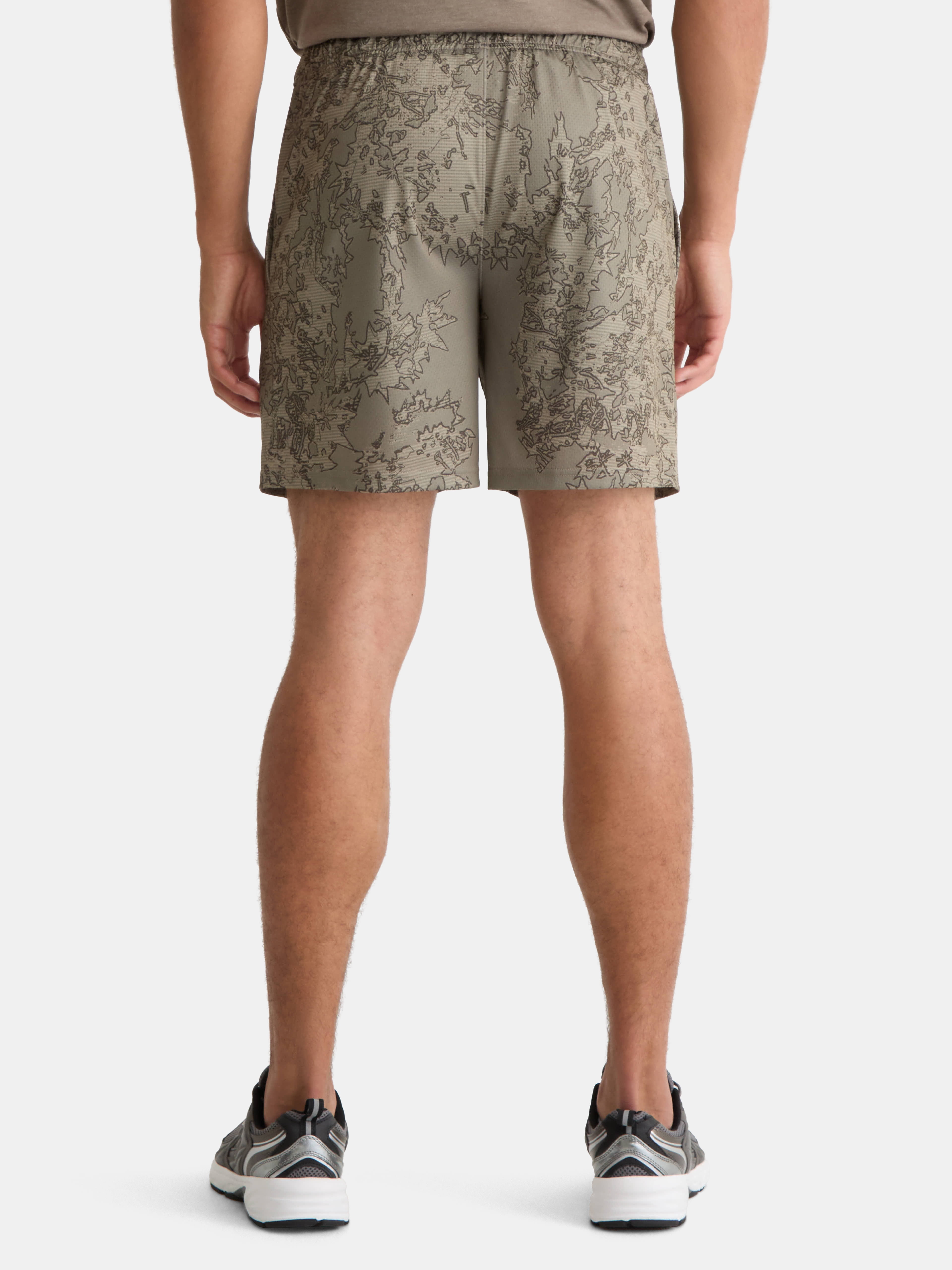 Athletic Works Men's and Big Men's Mesh Shorts, 7" Inseam, Sizes S-5XL